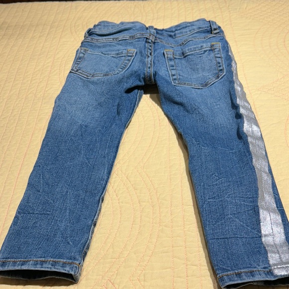 Gymboree Denim Jeans with Shimmering Silver Stripes - Picture 5 of 5